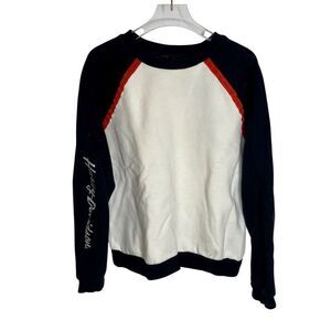 Harley Davidson Colorblocked Metallic Print Pullover Sweatshirt‎ Biker S Small